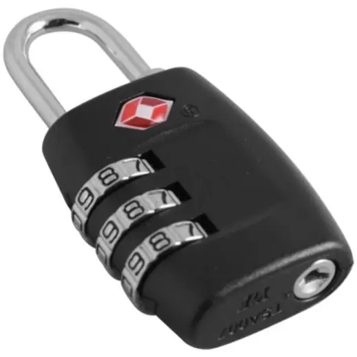 TSA Combination Lock Black Flat